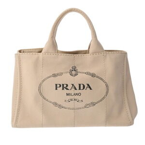Prada Canapa Beige Canvas Handbag